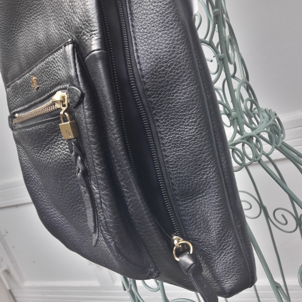 Genuine Leather Crossbody Bag Vintage Designer Purse Soft Pebbled Leather Long - Picture 16 of 16